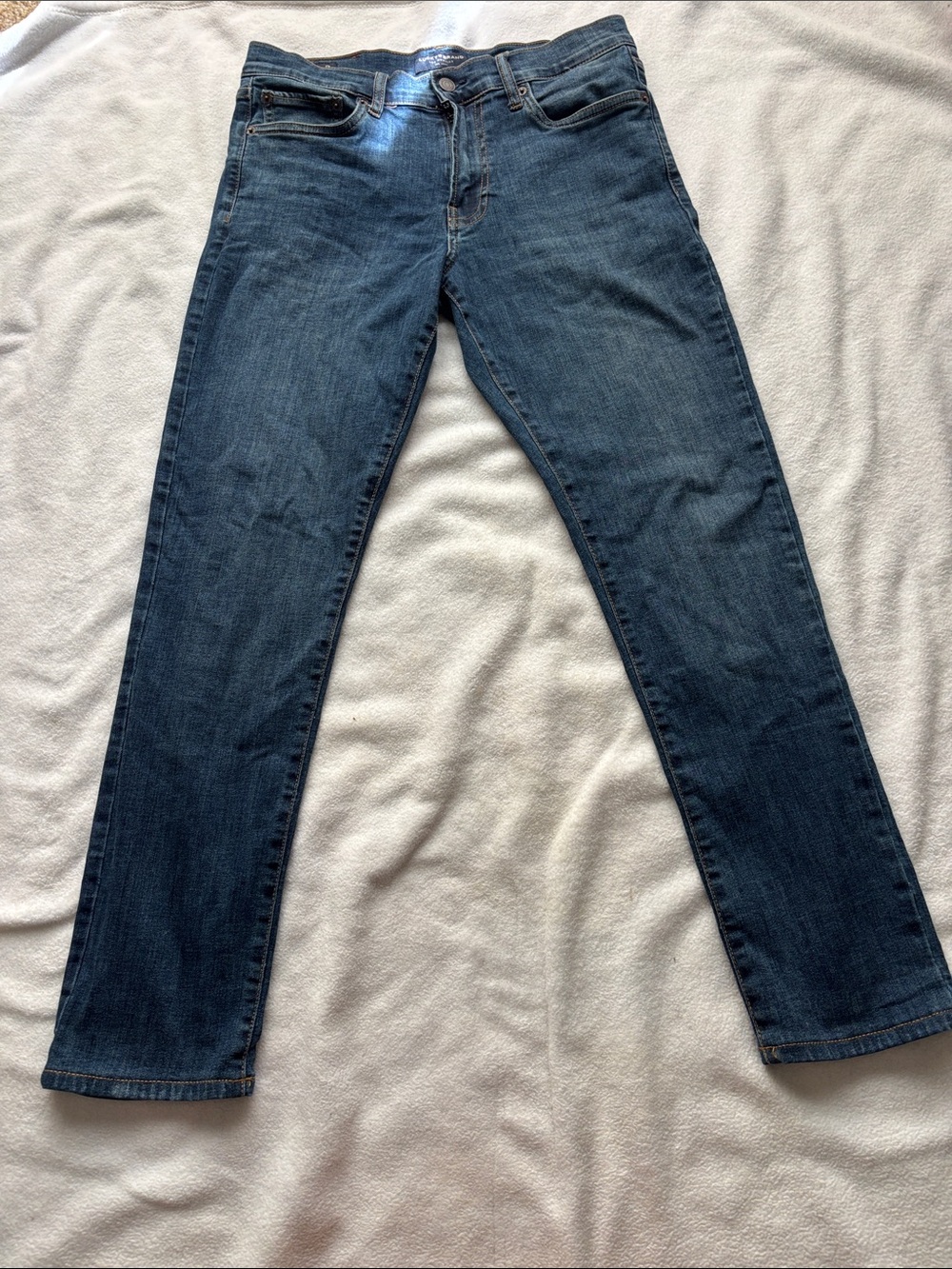 Lucky Brand Men's Dark Blue Slim Straight Jeans